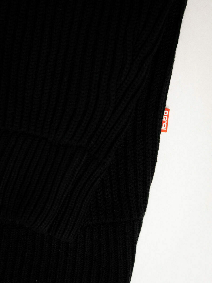Black Knitwear Zipper 1608 WEAR