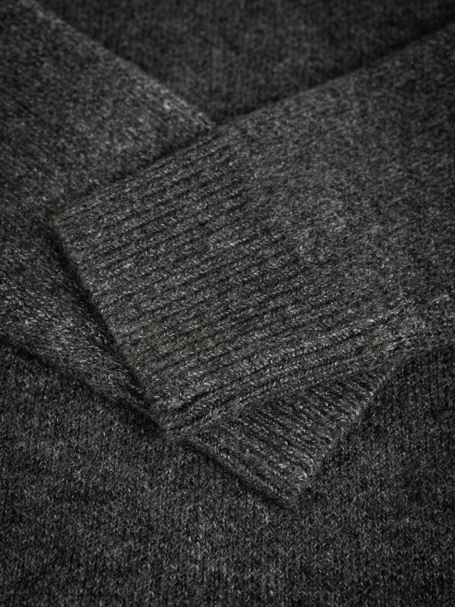 Dark Grey Texture Sweater 1608 WEAR